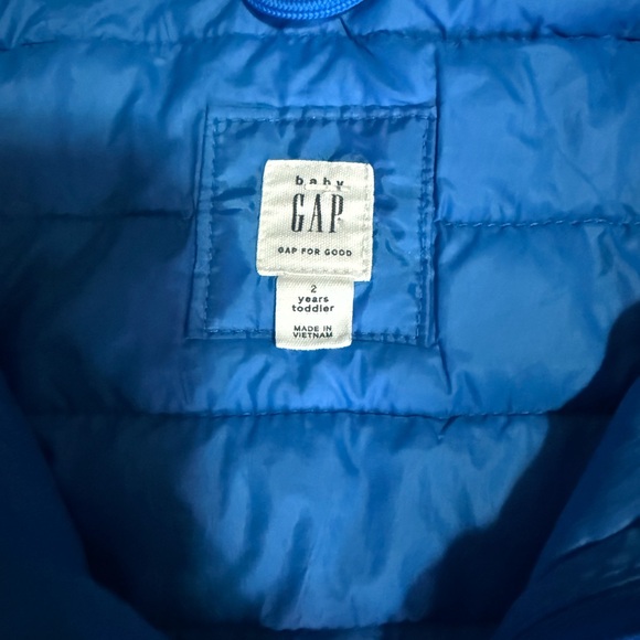 GAP Toddler Blue Puffer Jacket 2t - Picture 3 of 3